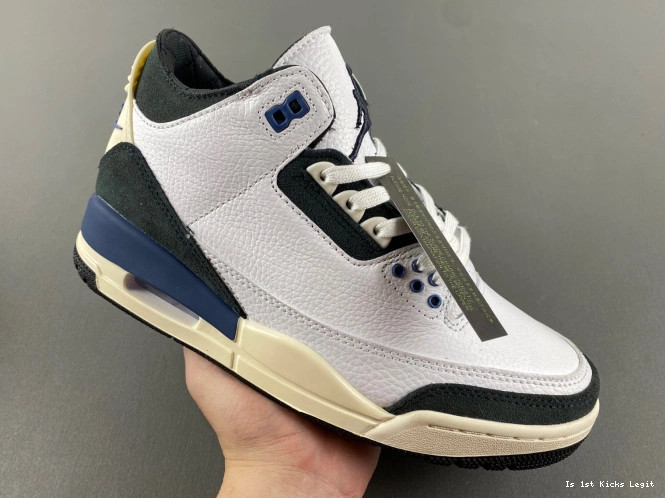 A Air Jordan 3 Blue SP Maniere x Diffused Ma OG HV8571-100 0717